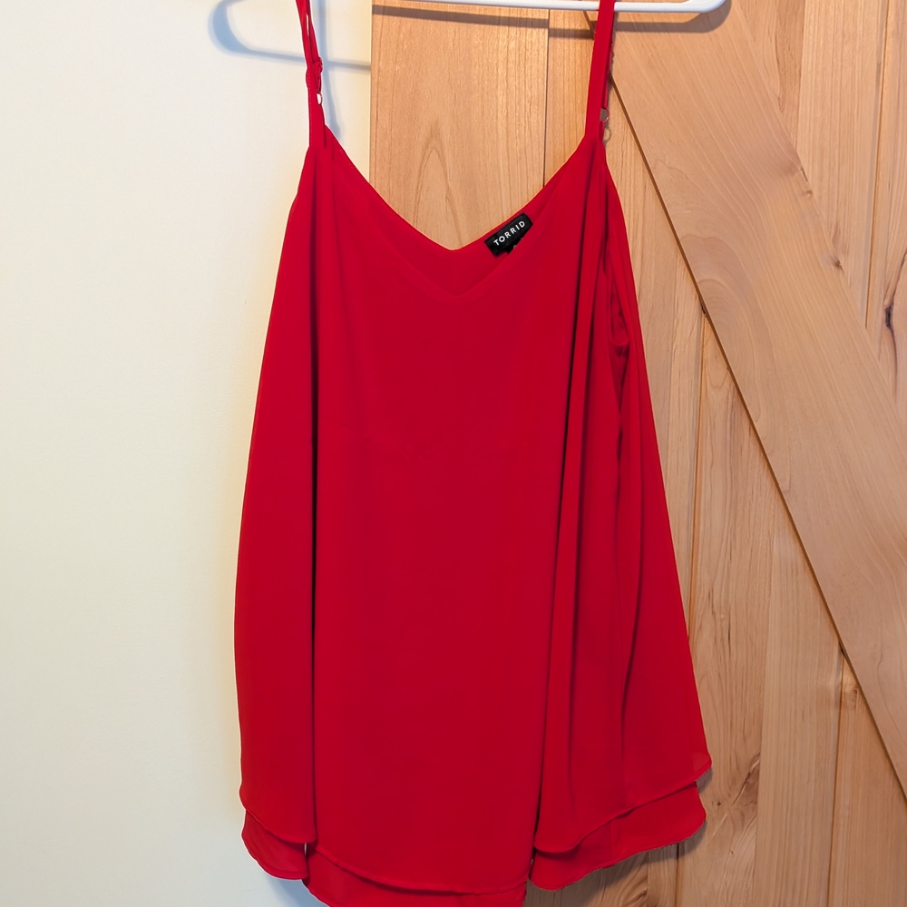 Torrid Vibrant Red Camisole